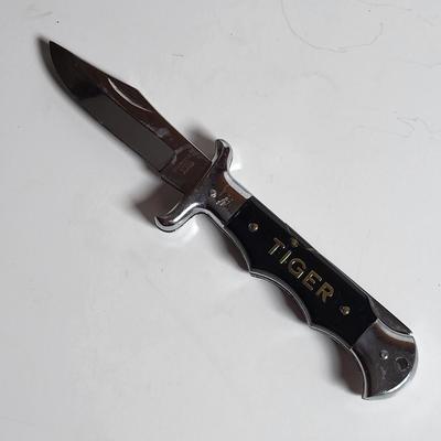 LOT 76L: Vintage Lot Including Stainless Steel Japanese Switchblade, Inkwells, Quills and More