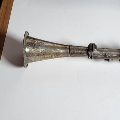 LOT 79X: Vintage Metal Clarinet with Mouth Piece and Carrying Case