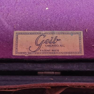 LOT 80X: Vintage Accordion with Geib Carrying Case