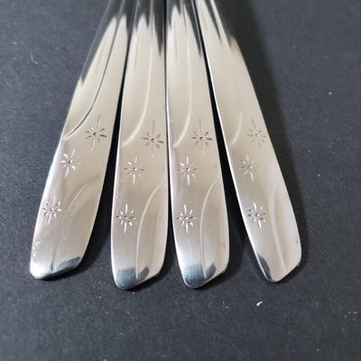 LOT 86: Thor Starlet Starburst Pattern Flatware Stainless Steel