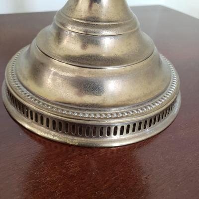 LOT 87X: Antique Brass Rayo Oil Lamp with Glass Shade