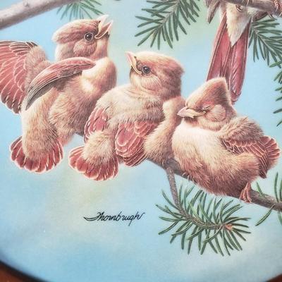 LOT 88X: Collection of Cardinal Themed Collector's Plates Ready to Hang