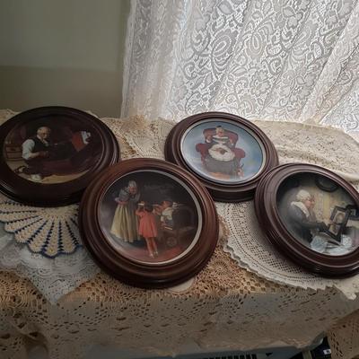 LOT 89X: Beautiful Crocheted Doilies with Norman Rockwell Collection