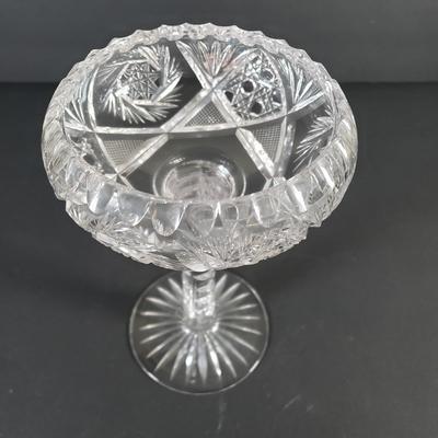LOT 90D: Collection of Cut Glass & Crystal Decorative & Serving Pieces