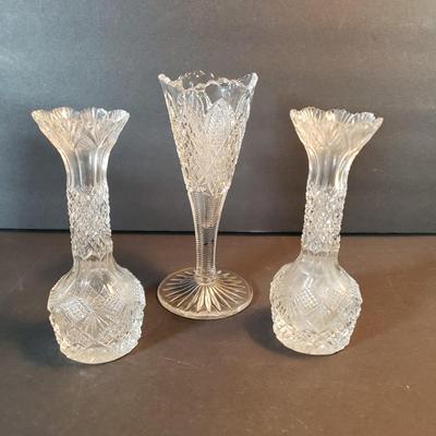 LOT 92D: Various Candlesticks & Accessories with Glass Bud Vase