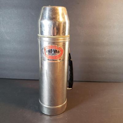 LOT 96D: Pennsylvania Railroad Kerosene Lamp, Stainless Steel Vintage Thermos & Lamp Accessories