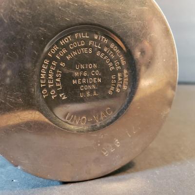 LOT 96D: Pennsylvania Railroad Kerosene Lamp, Stainless Steel Vintage Thermos & Lamp Accessories