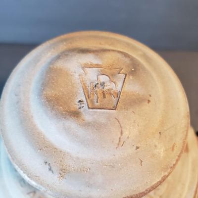 LOT 96D: Pennsylvania Railroad Kerosene Lamp, Stainless Steel Vintage Thermos & Lamp Accessories