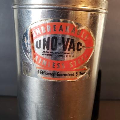 LOT 96D: Pennsylvania Railroad Kerosene Lamp, Stainless Steel Vintage Thermos & Lamp Accessories