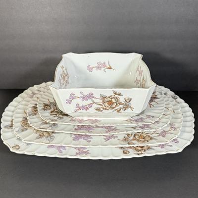 LOT 102D: Antique / Vintage Bavarian Porcelain Marx & Gutherz China Serving Dishes