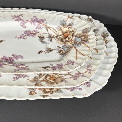 LOT 102D: Antique / Vintage Bavarian Porcelain Marx & Gutherz China Serving Dishes
