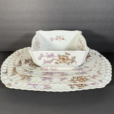 LOT 102D: Antique / Vintage Bavarian Porcelain Marx & Gutherz China Serving Dishes