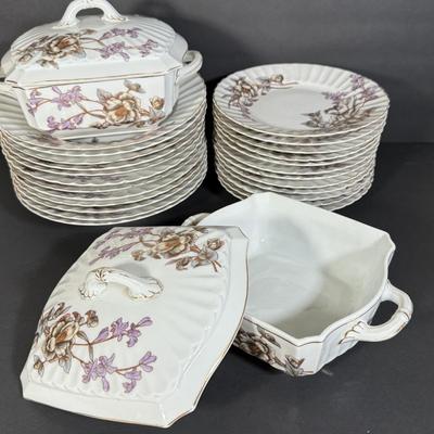 LOT 103D: Antique / Vintage Bavarian Porcelain Marx & Gutherz China Dishes