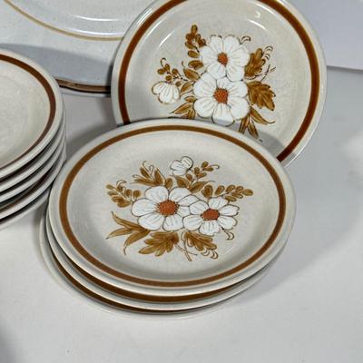 LOT 107D: Vintage Orange Rival Stoneware CrockPot, Countryside Stoneware Collection Dishes & More