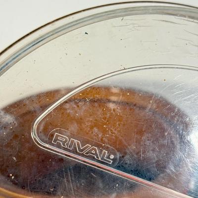 LOT 107D: Vintage Orange Rival Stoneware CrockPot, Countryside Stoneware Collection Dishes & More