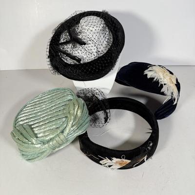 LOT 113D: Vintage Pillbox Hat & Beautiful Fascinators