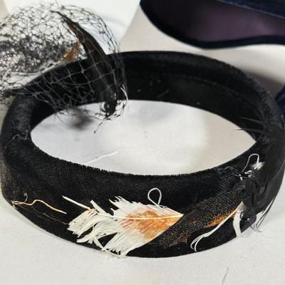 LOT 113D: Vintage Pillbox Hat & Beautiful Fascinators