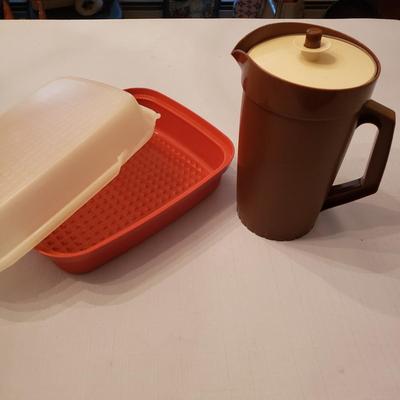 LOT 132K: Huge Vintage Tupperware Lot with Color Flyte & Kys-ite Melamine Bowls