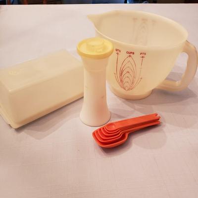 LOT 132K: Huge Vintage Tupperware Lot with Color Flyte & Kys-ite Melamine Bowls