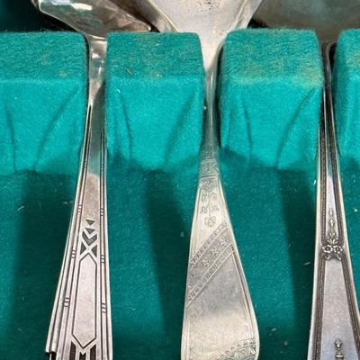 LOT 141D: Tarnish Proof Flatware Box w/ Collection of Silverplated Flatware