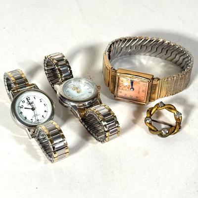 LOT 144D: Vintage Ladies' Watches: Spidel & Colomby
