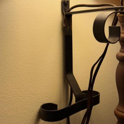 LOT 149B: Pair of Vintage Plastic Shade Schmidt's Wall Sconce Lamps (Working!)