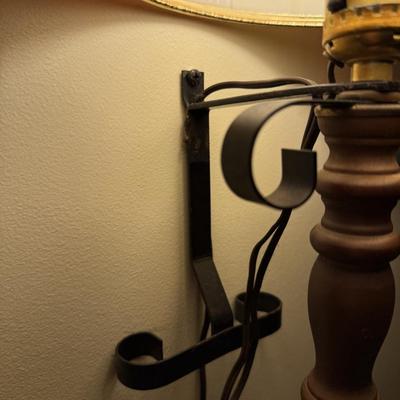 LOT 149B: Pair of Vintage Plastic Shade Schmidt's Wall Sconce Lamps (Working!)