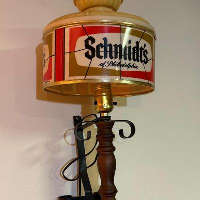 LOT 149B: Pair of Vintage Plastic Shade Schmidt's Wall Sconce Lamps (Working!)