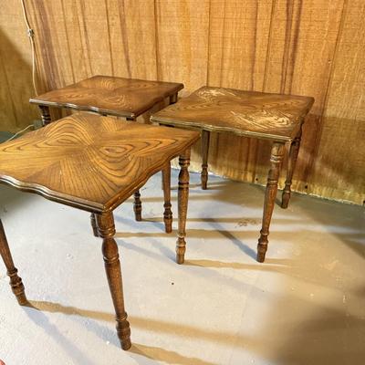 LOT 150B: Trio of Small Wooden Tables