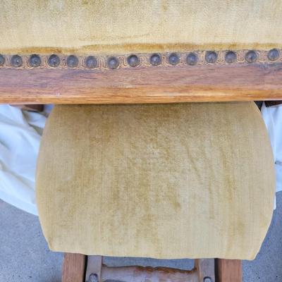 Sale Photo Thumbnail #43: Nailheads with original fabric, complete and in very fine shape, collectors piece of great value.