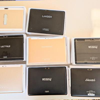 Box with assorted kids' tablets