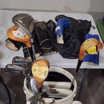 Sale Photo Thumbnail #263: Vintage golf clubs and bags included
Multiple brands and all in good condition