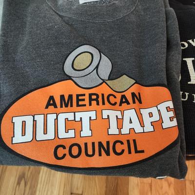 Lot of Vintage Tee Shirts X Large, 2x Duct Tape , Garage Guru ,Bowie State, Oxford U, Henry Ford