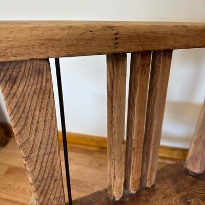 Vintage Solid Wood Rocking Chair