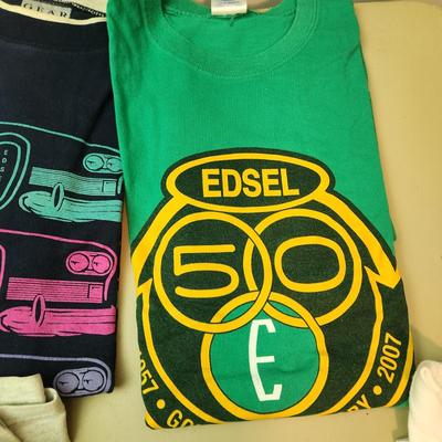 Tee Shirt Lot X large 2x Large Route ^^ , Edsel Tee Shirt , Ford, Wisconson,