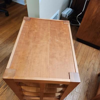 2 Side Tables Levenger Combination Side Table Book Shelf, Compact,