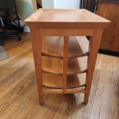 2 Side Tables Levenger Combination Side Table Book Shelf, Compact,