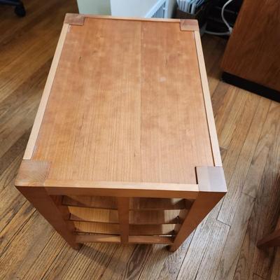2 Side Tables Levenger Combination Side Table Book Shelf, Compact,