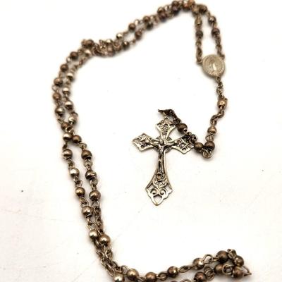 Lot #39 Sterling Silver "Chapel" Rosary