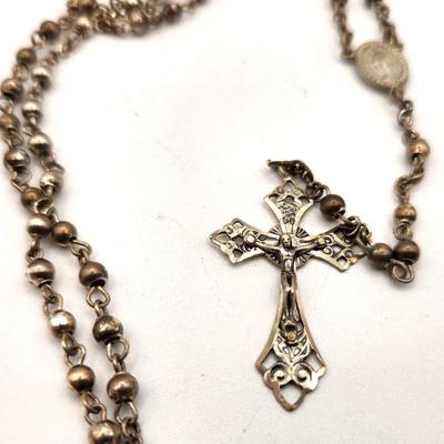 Lot #39 Sterling Silver "Chapel" Rosary