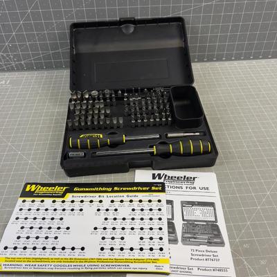 Gun Smithing Screw Driver Set Appears to be new in the Box 89 Pieces. 