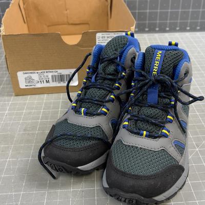 Merrell Oakcreek Lace Up Children's Shoes Sz. 11