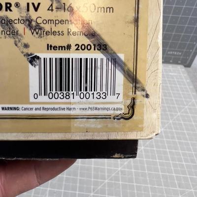 Burris Eliminator IV Laser Range Finder Scope 