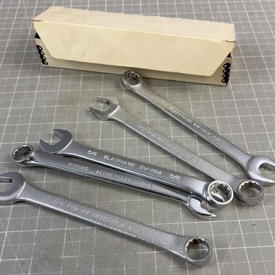 5- Blackhawk 5/8" Combination Wrenches 