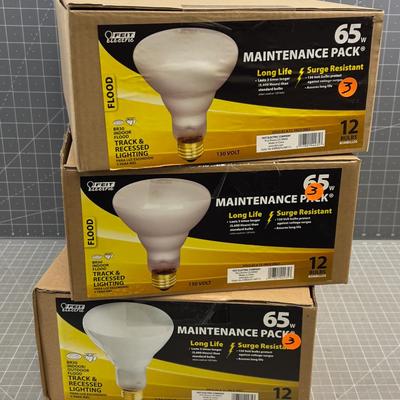 3 Dozen (36) 65 W Flood Lights