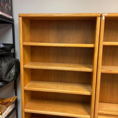 2- OAK Bookshelves