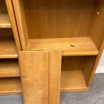 2- OAK Bookshelves