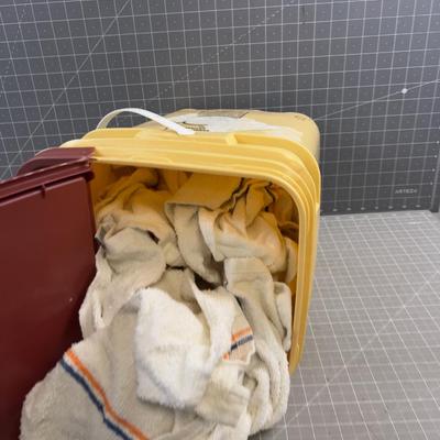 Bucket of Shop Towels 