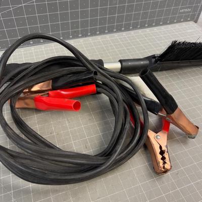 Jumper Cables & Snow Brush 
