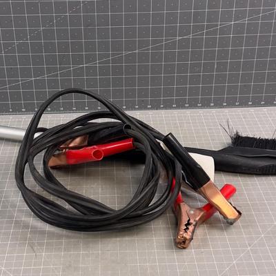 Jumper Cables & Snow Brush 